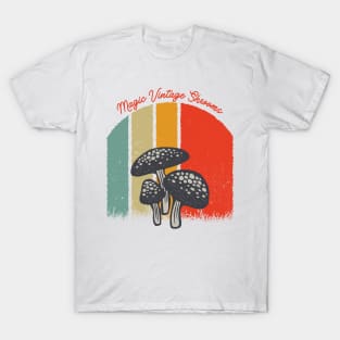 Magic Vintage Shrooms Sunset Vintage Magic Mushrooms T-Shirt